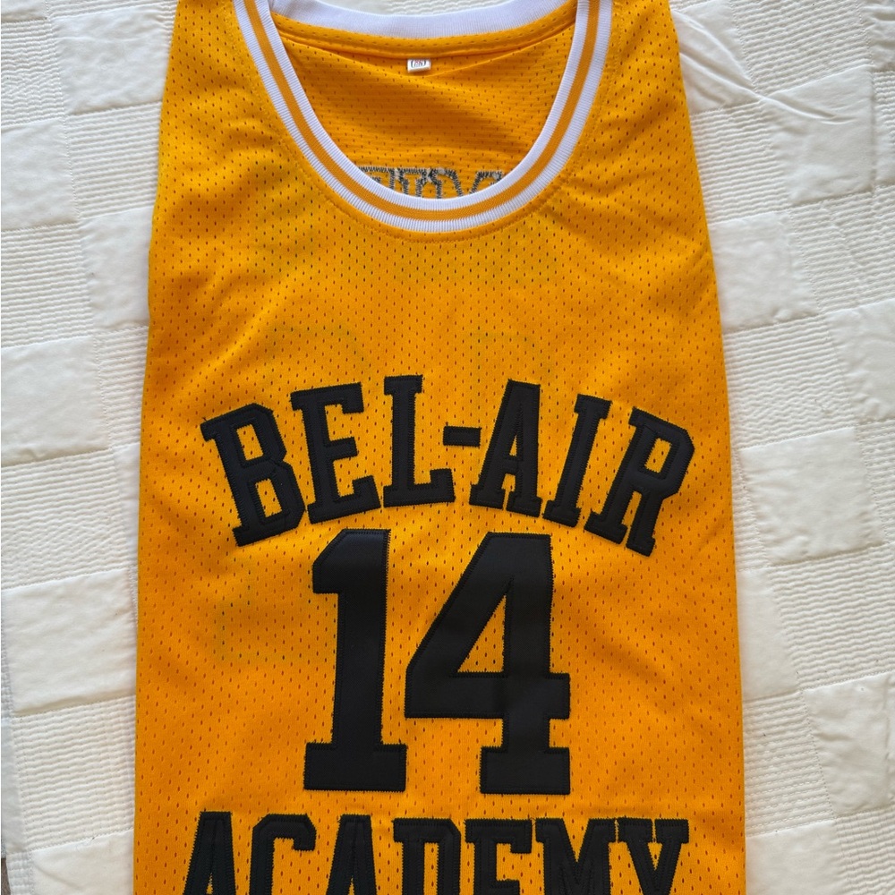 Yellow and Black Smith Bel-Air Academy Jersey 14